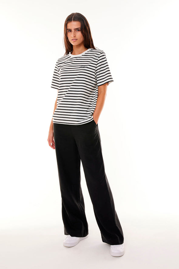 HUFFER WMNS OUI OUI CLASSIC TEE - BLACK/CHALK