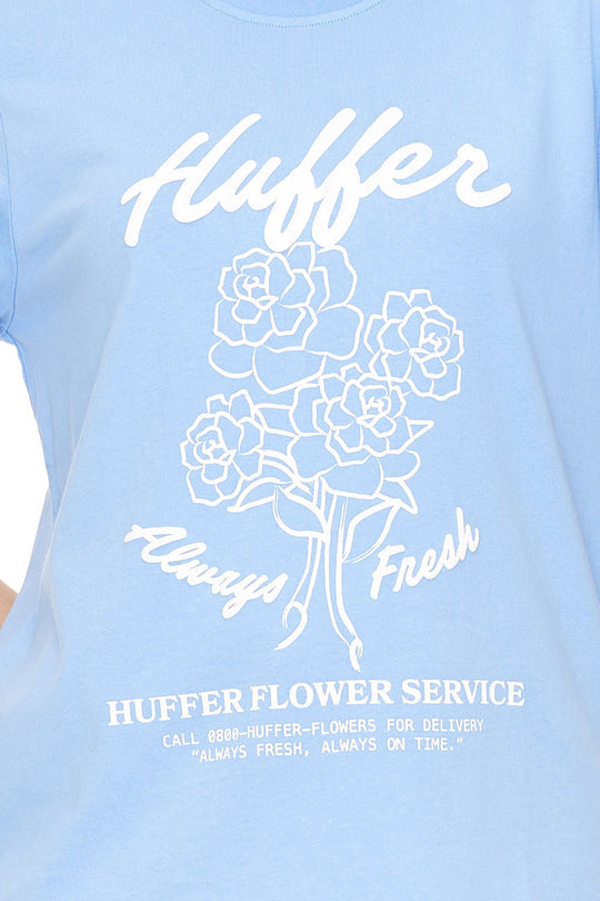 HUFFER CLASSIC TEE 170/FRESH - CORNFLOWER