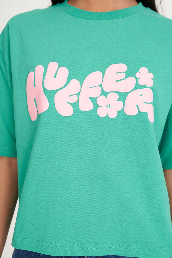 HUFFER BOXY CROP TEE 220/OPTIMIST - CLOVER