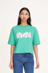 HUFFER BOXY CROP TEE 220/OPTIMIST - CLOVER
