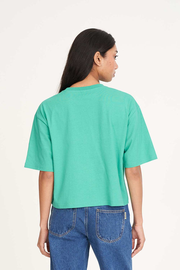 HUFFER BOXY CROP TEE 220/OPTIMIST - CLOVER