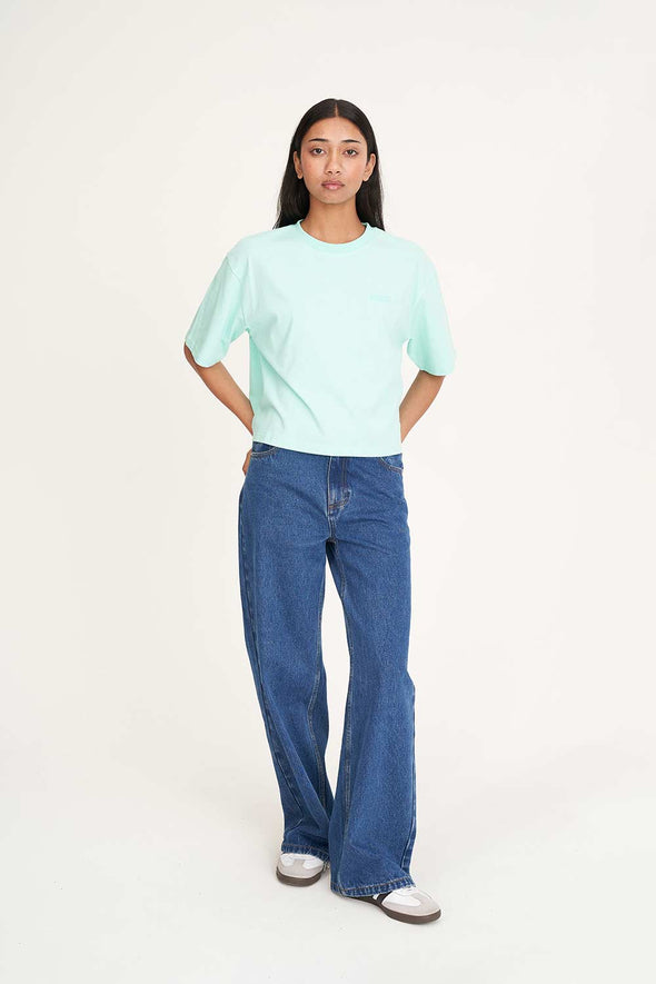 HUFFER BOXY CROP TEE 220/SCOPE - JELLY