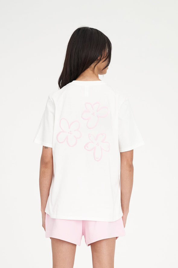 HUFFER CLASSIC TEE 170/DAISY CHAIN - CHALK