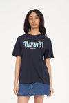 HUFFER CLASSIC TEE 170/IN BLOOM - NAVY