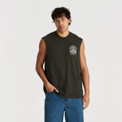 WRANGLER DARK ALCHEMY MUSCLE TANK - DARK SLATE