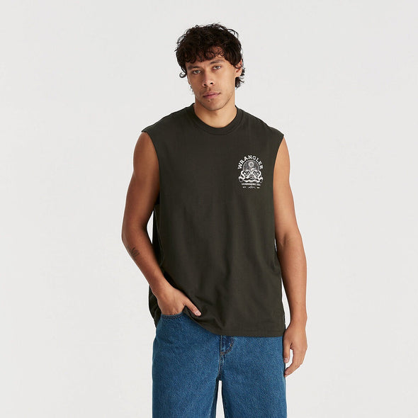 WRANGLER DARK ALCHEMY MUSCLE TANK - DARK SLATE