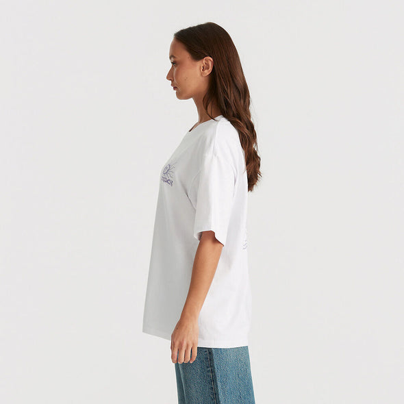 WRANGLER EARTH SERPENT SLOUCH TEE - OPTIC WHITE