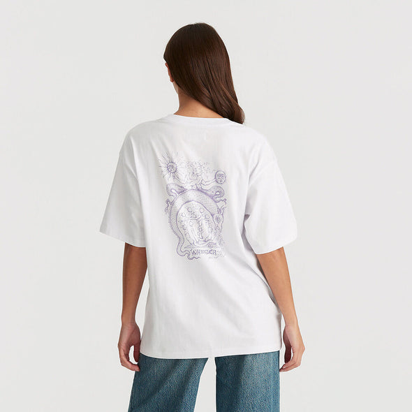 WRANGLER EARTH SERPENT SLOUCH TEE - OPTIC WHITE