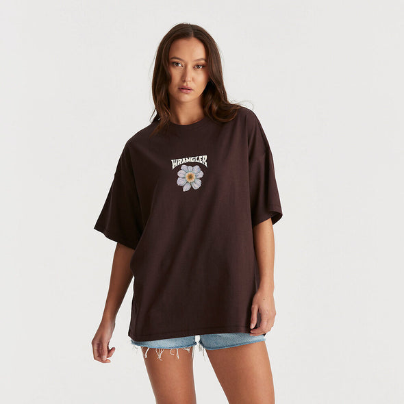 WRANGLER LUMINESCENT BOXY SLOUCH TEE - WONDERWOOD