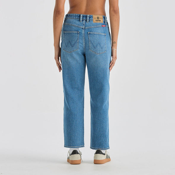 WRANGLER HI CLAUDIA CROP - LIVE BLUE