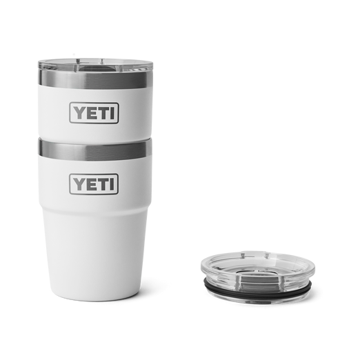 YETI RAMBLER 16OZ (473ML) STACKABLE CUP W/ MAG SLIDER LID - WHITE