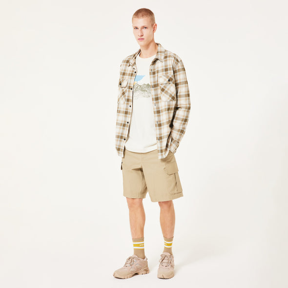 OAKLEY 90'S PLAID LS SHIRT - MIST/PEBBLE/ARMY G CHECK