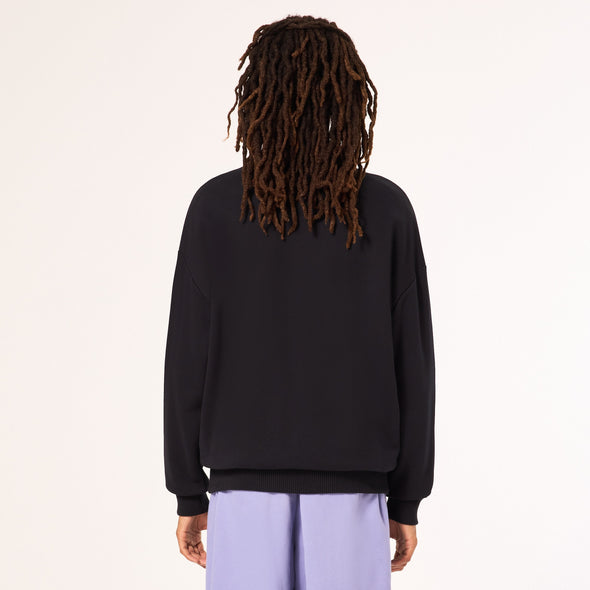 OAKLEY SOHO CREW NECK SWEATSHIRT - BLACKOUT