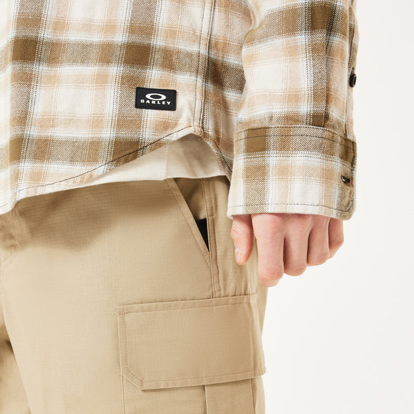 OAKLEY 90'S PLAID LS SHIRT - MIST/PEBBLE/ARMY G CHECK