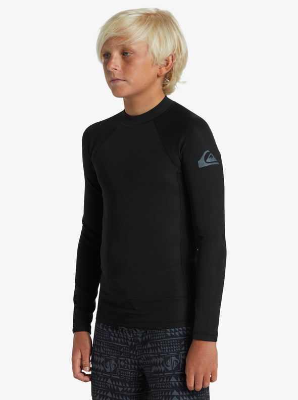 QUIKSILVER EVERYDAY HEAT LS YOUTH - BLACK