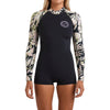 BILLABONG SPRING FEVER NATURAL LS SPRING - BLACK FLORAL