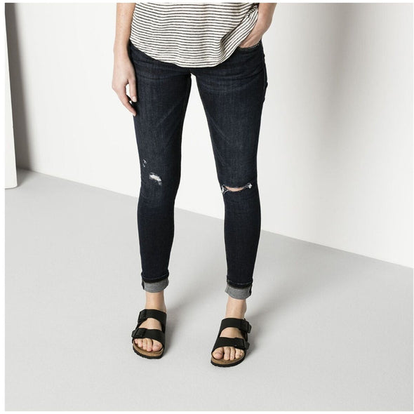 BIRKENSTOCK ARIZONA BIRKO-FLOR - BLACK