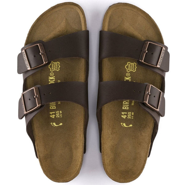 BIRKENSTOCK ARIZONA BIRKO-FLOR  - DARK BROWN