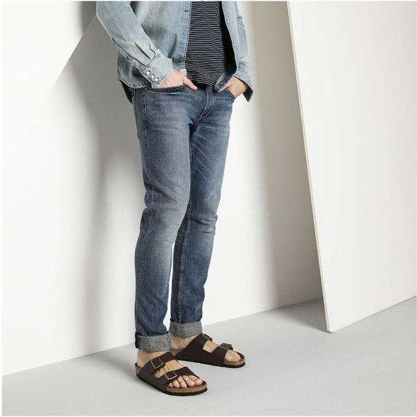 BIRKENSTOCK ARIZONA BIRKO-FLOR  - DARK BROWN