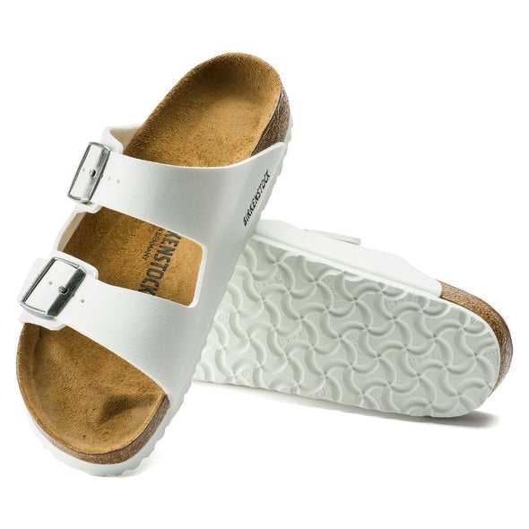 BIRKENSTOCK ARIZONA BIRKO-FLOR (NARROW) - WHITE