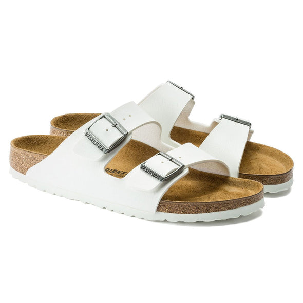 BIRKENSTOCK ARIZONA BIRKO-FLOR (NARROW) - WHITE