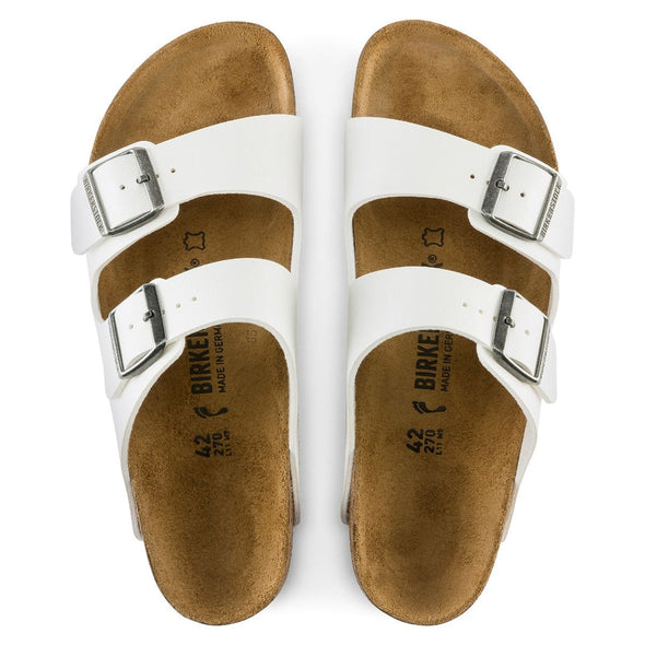 BIRKENSTOCK ARIZONA BIRKO-FLOR (NARROW) - WHITE
