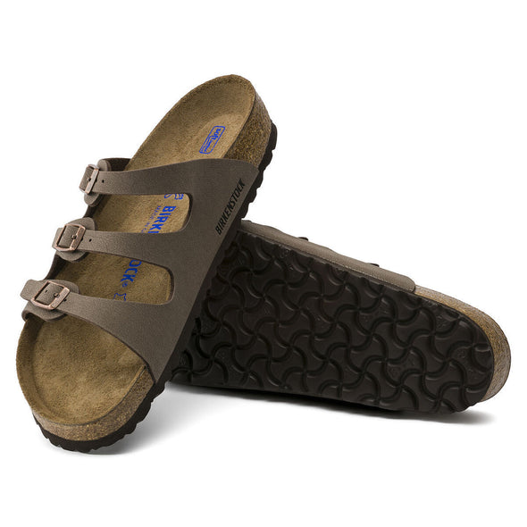 BIRKENSTOCK FLORIDA BIRKIBUC SOFT FOOTBEAD (REGULALR) - MOCHA