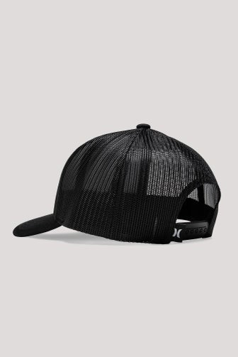 HURLEY BOX TRUCKER HAT - BLACK