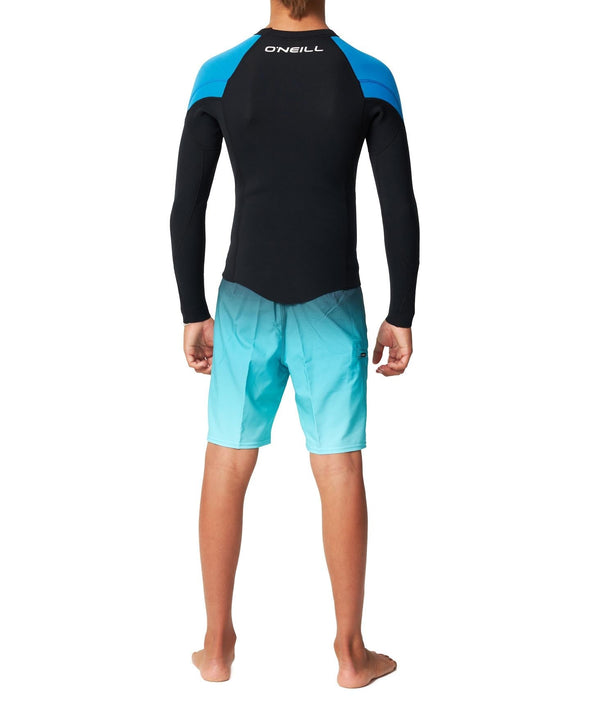 ONEILL BOYS REACTOR 2 LS CREW 1.5MM - BLACK/OCEAN/OCEAN