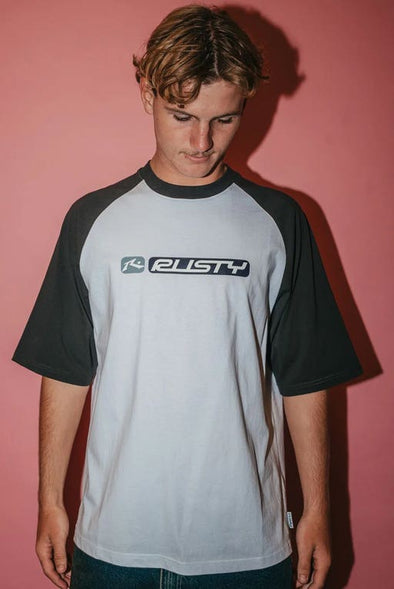 RAYBAN BUBBLE RAGLAN SHORT SLEEVE TEE - WHT