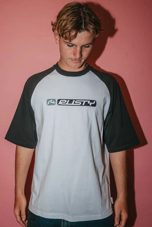 RAYBAN BUBBLE RAGLAN SHORT SLEEVE TEE - WHT