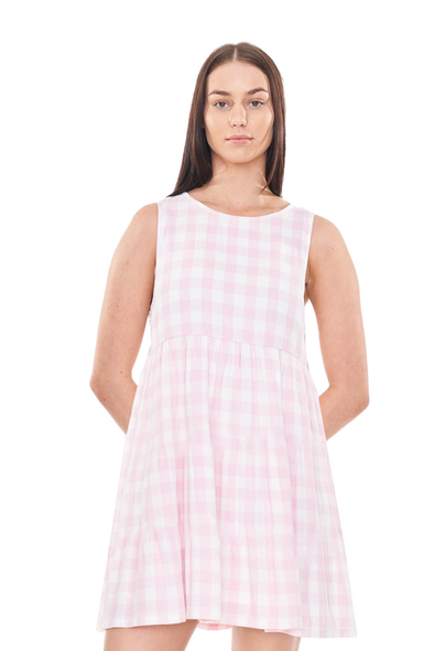 HUFFER CELINE JAY DRESS - PINK/CHALK