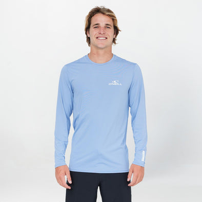 ONEILL CLEAN & MEAN L/S RASH TEE - FADED DENIM