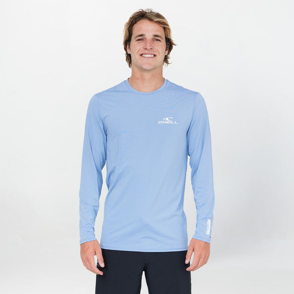 ONEILL CLEAN & MEAN L/S RASH TEE - FADED DENIM