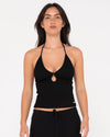 RUSTY EMMA CUT OUT SKIMMER TANK - BLK