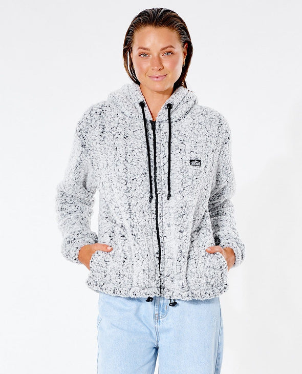 RIP CURL DARK AND STORMY ZIP THROUGH - LIGHT GREY