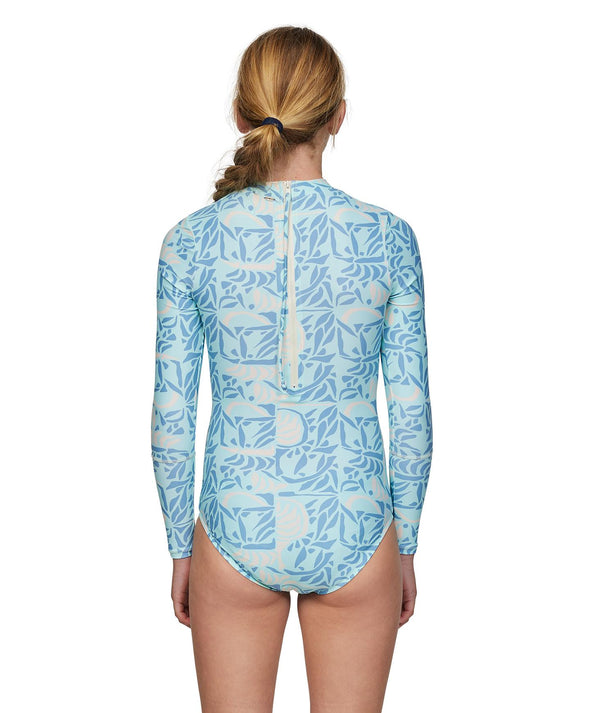 ONEILL GIRLS BAHIA LYCRA BZ LS SURFSUIT - GIRLS CHECK MOSAIC