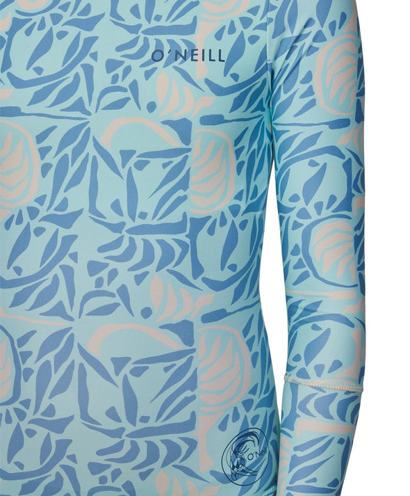 ONEILL GIRLS BAHIA LYCRA BZ LS SURFSUIT - GIRLS CHECK MOSAIC