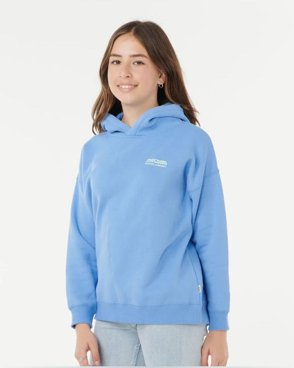 RIP CURL SURF PUFF HOOD-GIRL - BLUE