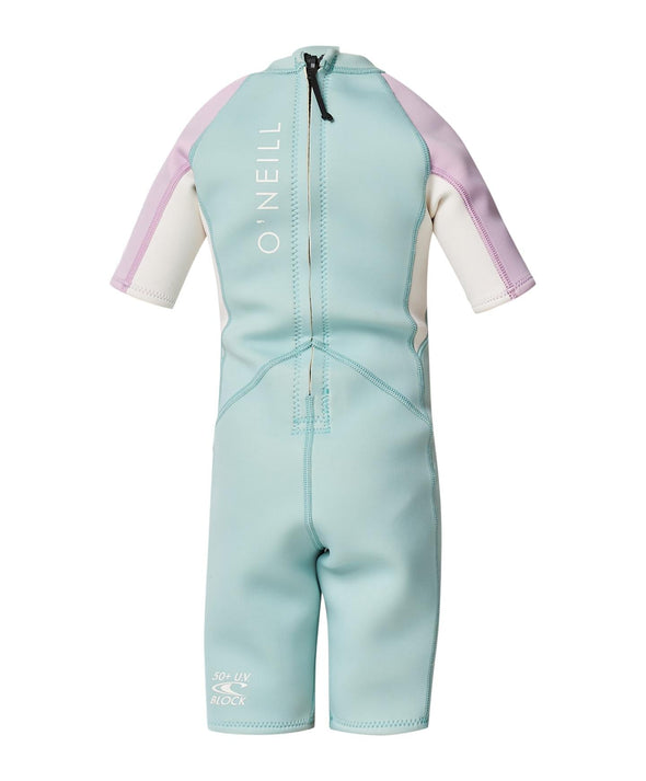 ONEILL GIRLS TODDLER REACTOR BZ SS SPRING 2MM - AQUA