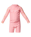 ONEILL GIRLS TODDLER SPF LS SPRING RASHSUIT - SUNSET FLOWER