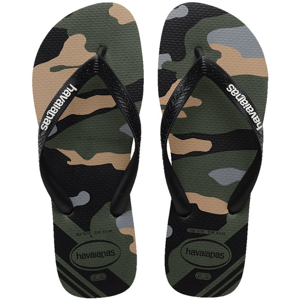 HAVAIANAS TOP CAMU - OLIVE GREEN/BLACK