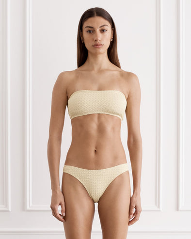 HEAVEN RHODE BANDEAU TOP W/ JENNIFER HIPSTER PANT - LIMONE