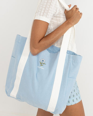 RHYTHM GINGER TOTE BAG - LIGHT BLUE