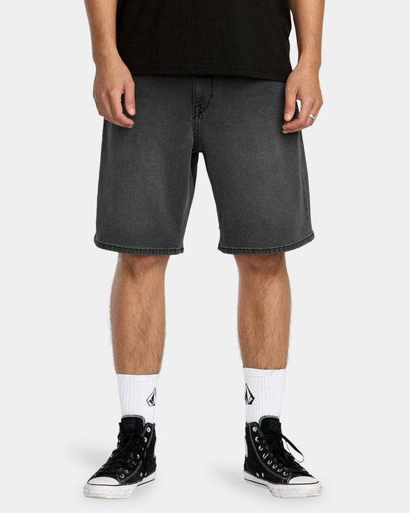 VOLCOM BILLOW DENIM SHORT 22" - CONCRETE