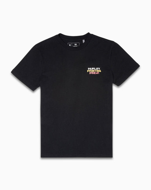 HURLEY ORGANIC MARKS TEE - BLACK