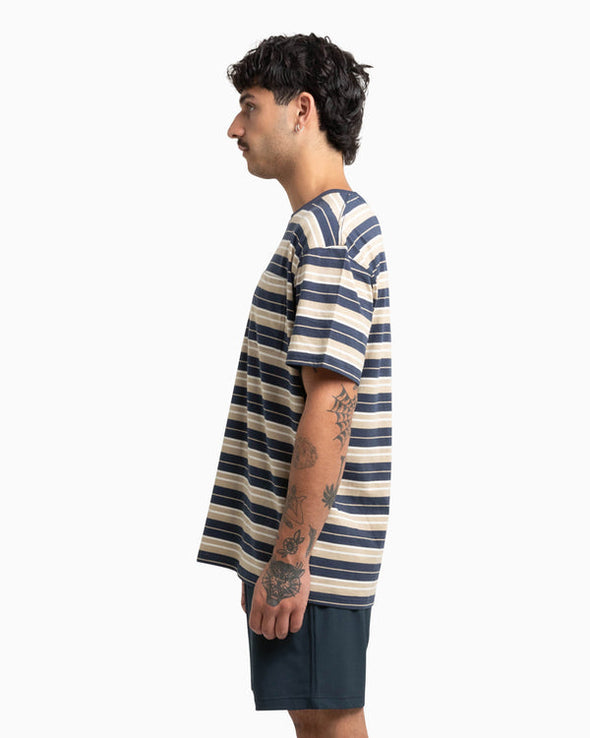 HURLEY ORGANIC FLASH TEE - MOOD INDIGO