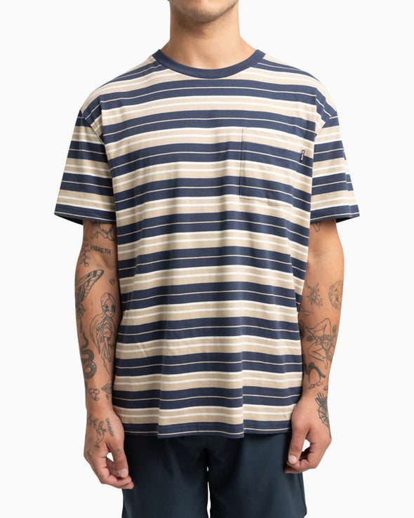 HURLEY ORGANIC FLASH TEE - MOOD INDIGO