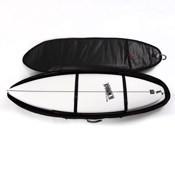 OCEAN & EARTH HYPA FISH/SHORTBOARD TRAVEL COVER 4 BOARD - BLACK