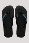 HAVAIANAS LOGO FILETE - BLACK/BLUE